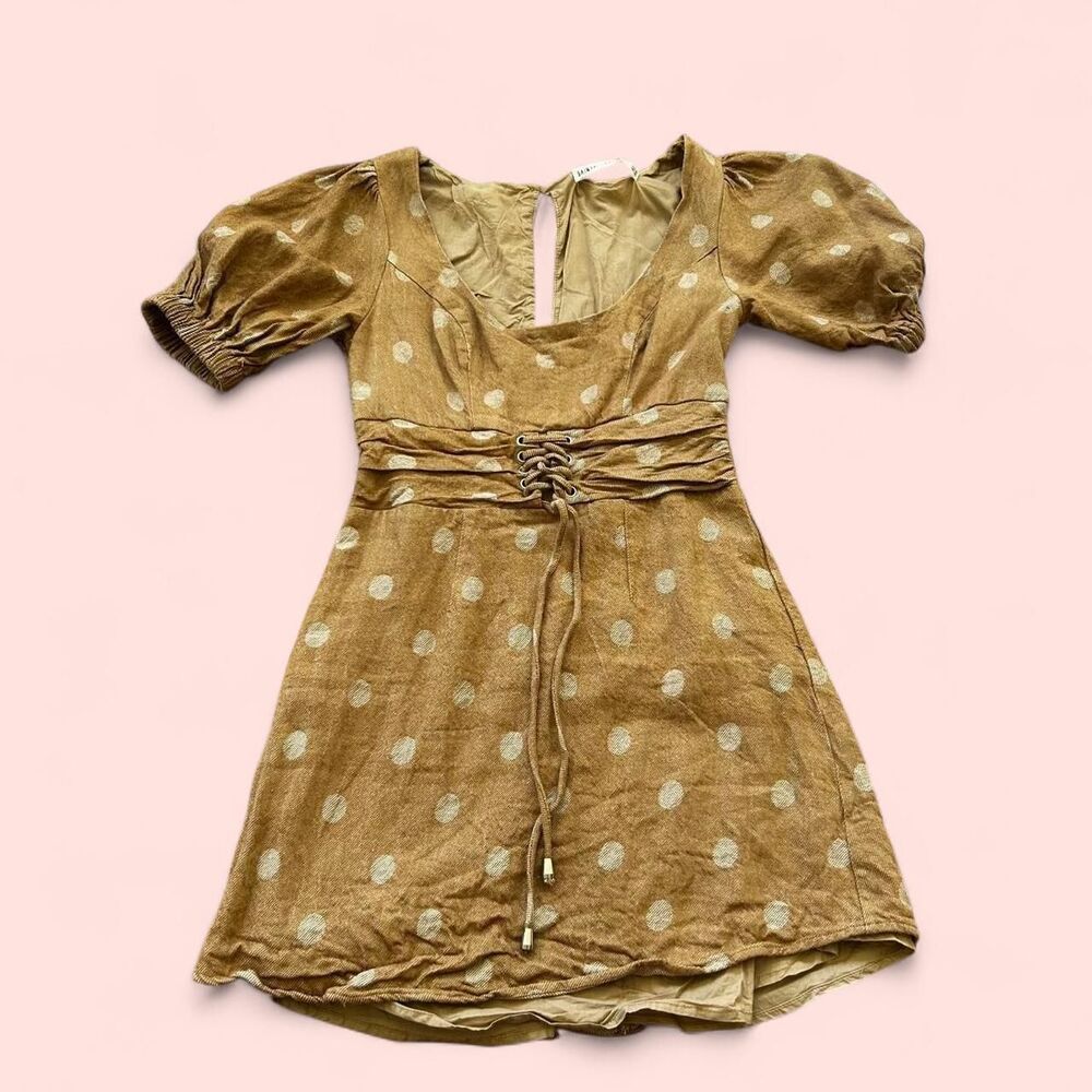 Linen Polka Dot Dress